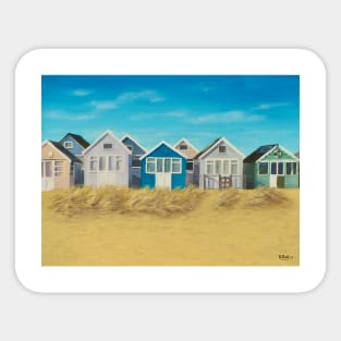 More beach huts Sticker